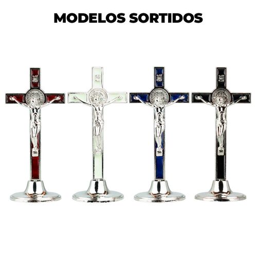 Crucifixo Jesus 12x5,5cm em Metal Taimes