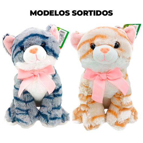 Gato de Pelúcia 23cm em Poliéster Fizzy