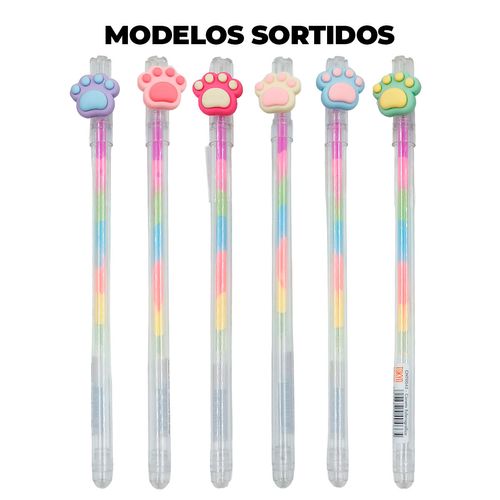 Caneta Gel Pata Cachorro em Plástico Multiart