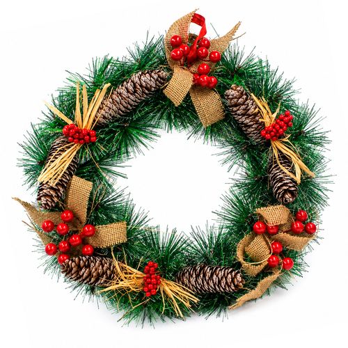 Guirlanda Natalina Decorativa 40cm em Plástico Livon