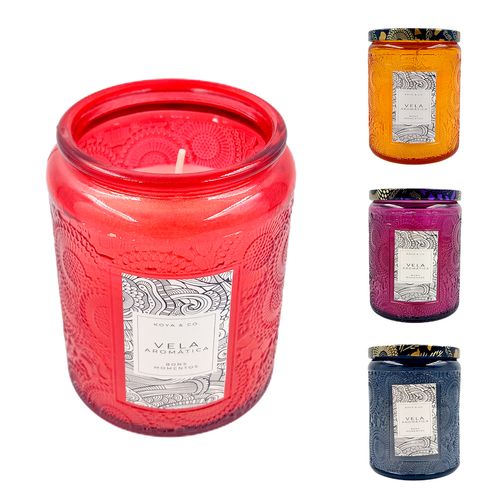 Vela Aromática Luxo 9x7cm em Vidro Livon