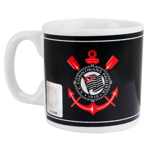 Caneca Corinthians 120ml em Porcelana Mileno