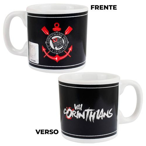 Caneca Corinthians 120ml em Porcelana Mileno