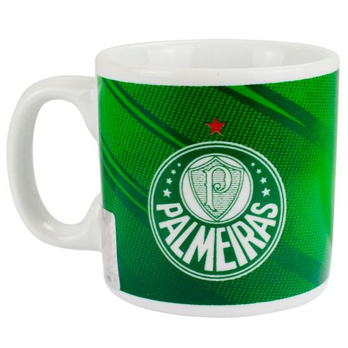 Caneca Palmeiras 120ml em Porcelana Mileno