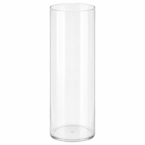 Vaso Decorativo Tubo 10x10x24,5cm em Plástico Dcarte