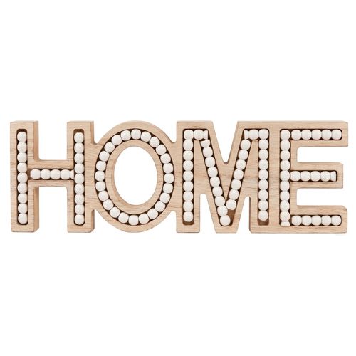 Placa Decorativa Home 27x8cm em Madeira Livon