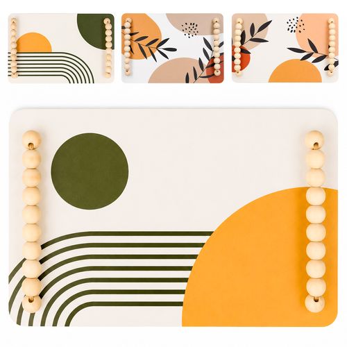 Bandeja Decorativa 24x15cm em Madeira Livon