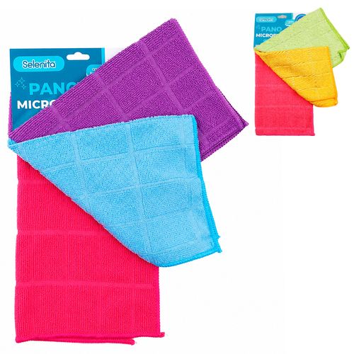 Kit Pano Multiuso 3 Peças 30cm em Poliéster Livon