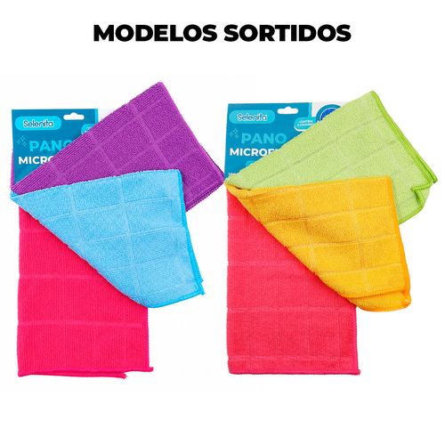 Kit Pano Multiuso 3 Peças 30cm em Poliéster Livon