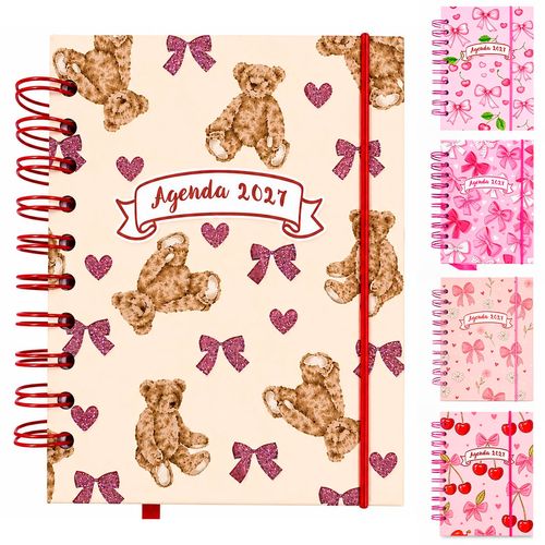 Agenda Laços 2027 10,4x14,1cm em Papel Interponte
