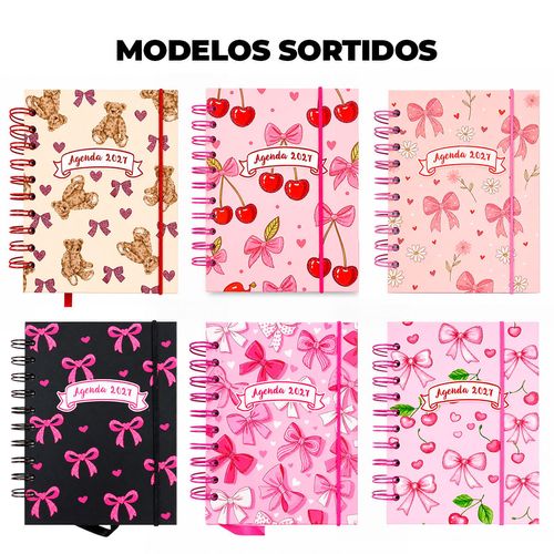 Agenda Laços 2027 10,4x14,1cm em Papel Interponte