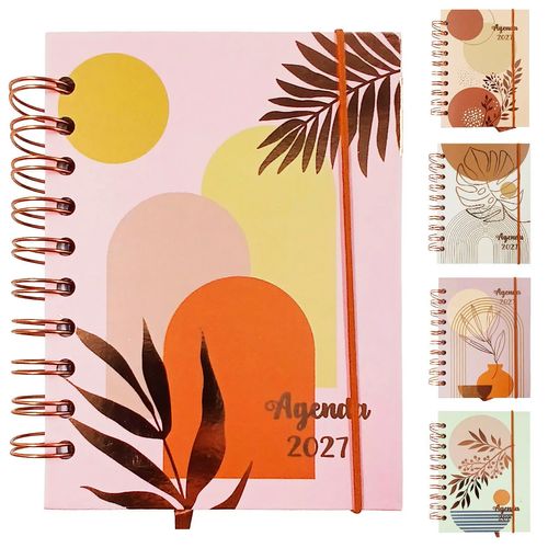Agenda Floral 2027 10,4x14,1cm em Papel Interponte