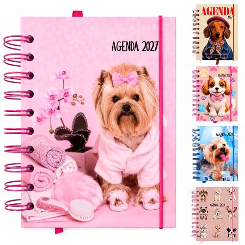 Agenda Cachorrinhos 2027 10,4x14,1cm em Papel Interponte