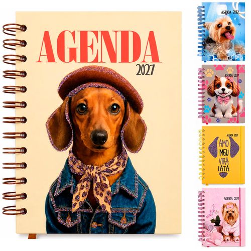 Agenda Cachorrinhos 2027 18,5x13cm em Papel Interponte