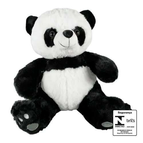 Urso panda de pelúcia 28cm Fizzy