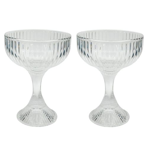 Jogo de Taças P/ Sobremesa 2 Peças 240ml em Vidro Unik Home