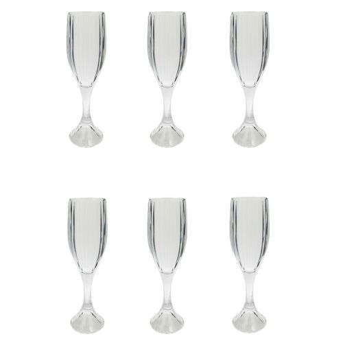 Jogo de Taças 6 Peças 170ml em Vidro Unik Home