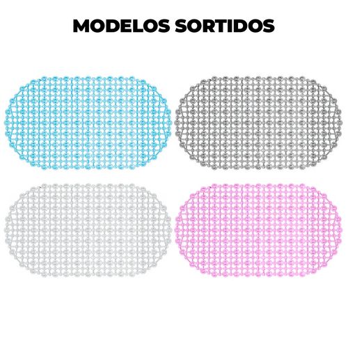 Tapete Antiderrapante C/ Ventosas 34x64cm em PVC Livon
