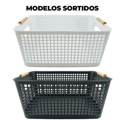 Cesto Organizador Multiuso 27x35cm em Plástico Livon