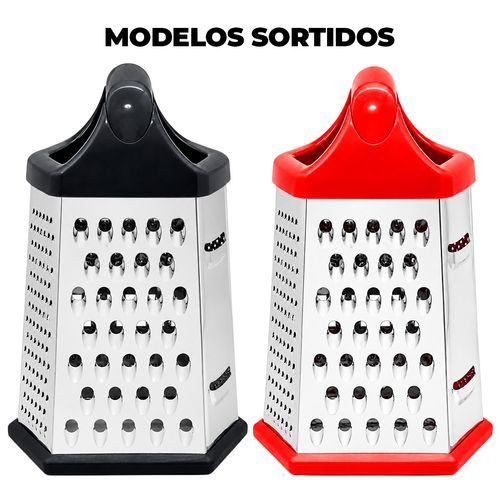Ralador Multiuso C/ 6 Faces 19,5cm em Aço Inox Livon