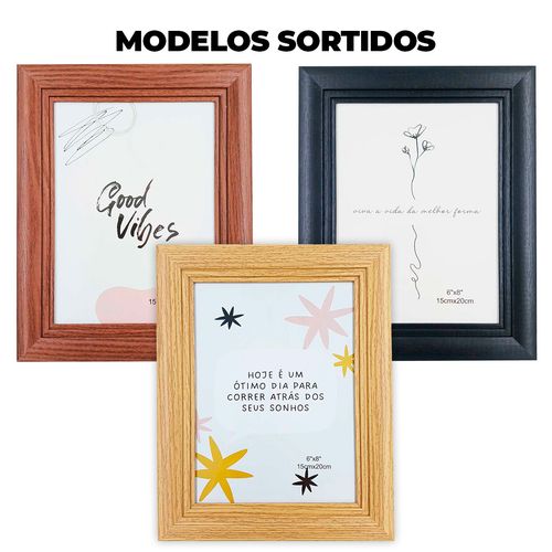 Porta Retrato Decorativo 15x20cm em MDF Livon