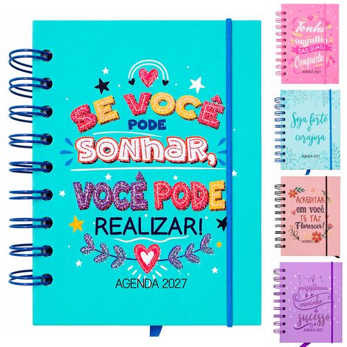 Agenda Frases 2027 10,4x14,1cm em Papel Interponte