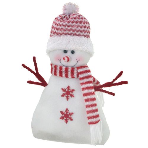 Boneco De Neve Natalino 31x9cm em Poliester Mabruk