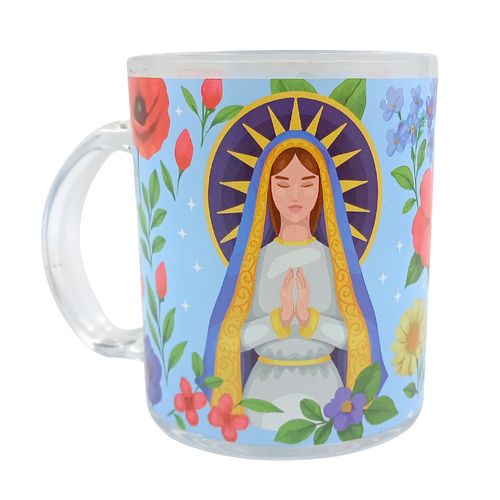 Caneca Religiosa 330ml em Vidro Kehome
