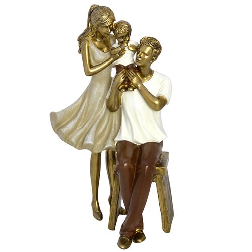 Família Decorativa 23x13cm em Resina Mabruk