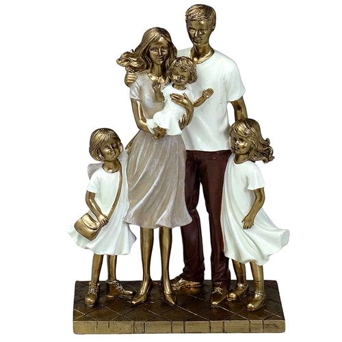 Família Decorativa 26x17cm em Resina Mabruk