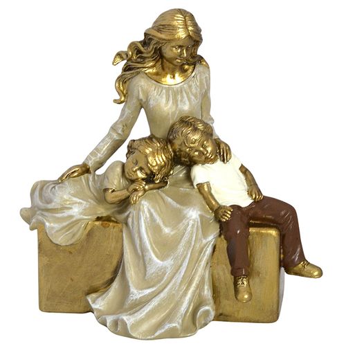 Família Decorativa 16x5cm em Resina Mabruk