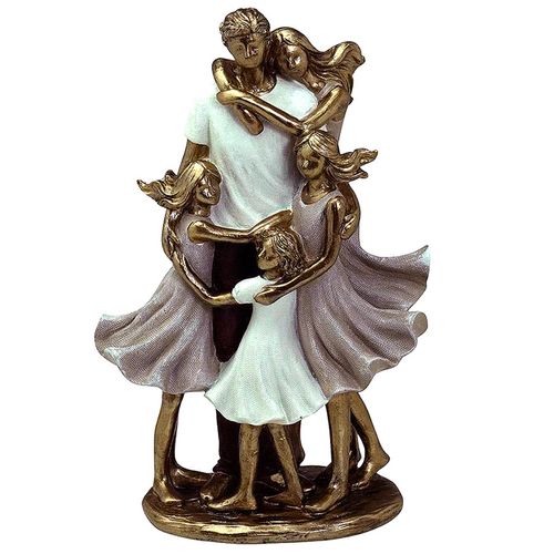 Família Decorativa 25x15cm em Resina Mabruk