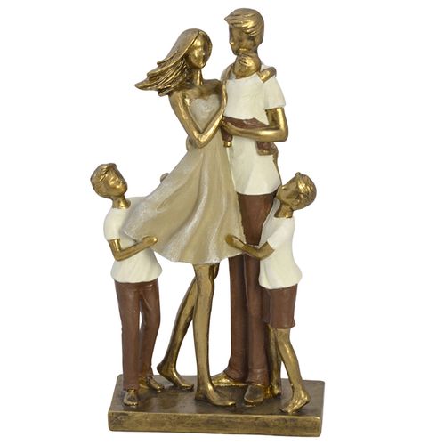Família Decorativa 26x15cm em Resina Mabruk