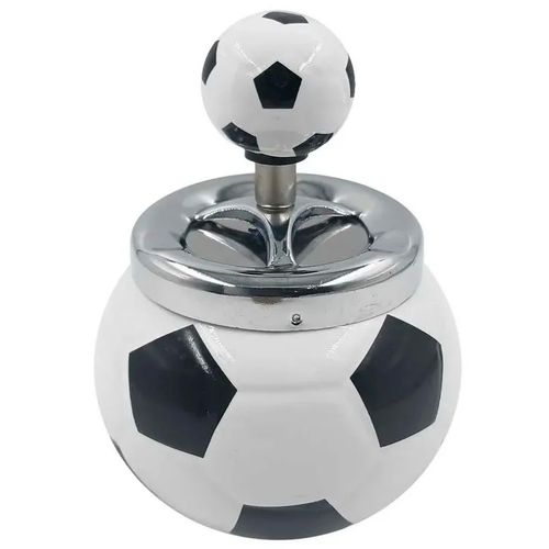Cinzeiro Bola C/ Tampa 14,5x8,5cm em Cerâmica Livon