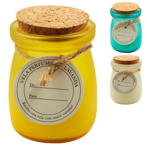 Vela Decorativa Aromática 8x5,5cm Em Parafina Cascavel
