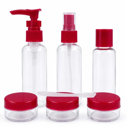 Kit Viagem Color 7 Peças em Plástico Cascavel