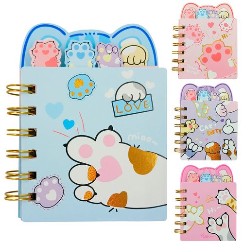 Caderno de Anotação Gatinho 8,3x9cm em Papel Interponte