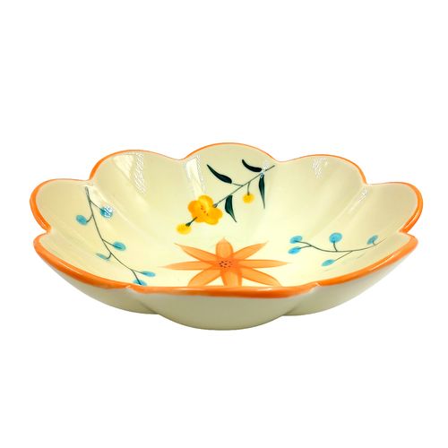 Bowl Floral 22cm em Cerâmica Lila Cosméticos