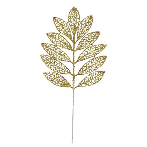 Haste Folhas Natalina 40cm em Plástico Bella Garden