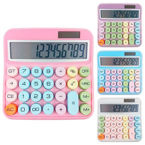 Calculadora de Mesa Color 12 Dígitos 14,5x15,5cm em Plástico Alfacell