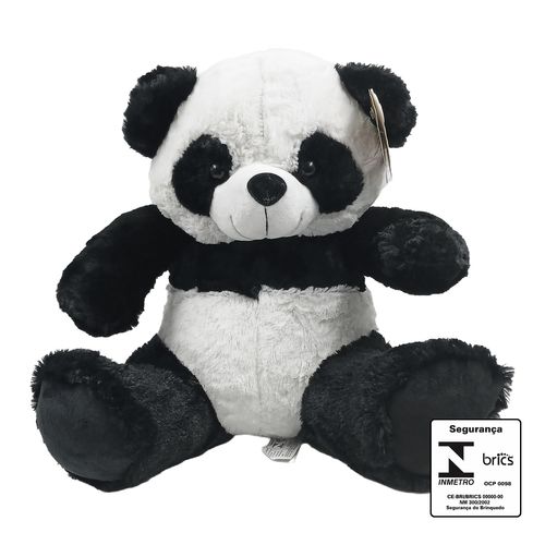 Panda de Pelúcia 33cm em Poliéster Fizzy