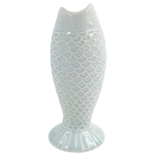 Vaso Decorativo Peixe 17x8cm em Cerâmica Mai Home