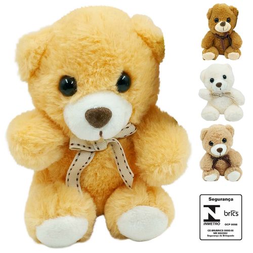 Urso de Pelúcia 13cm em Poliéster Fizzy