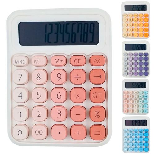 Calculadora de Mesa 12 Dígitos Color 14x10cm em Plástico Alfacell
