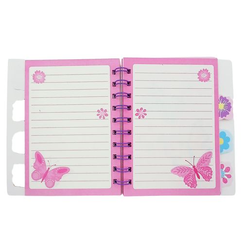 Caderno Borboletas 14,7x12,2cm 80 Folhas em Papel Dcarte