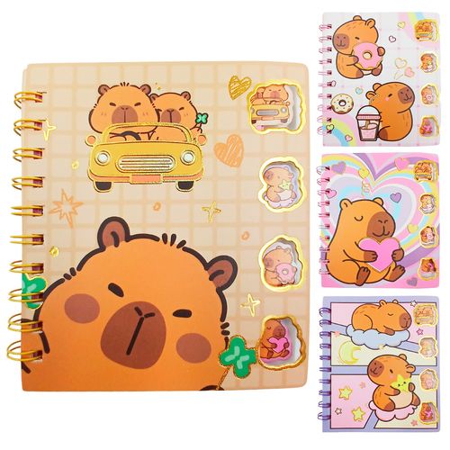 Caderno Capivara 14,7x12,2cm 80 Folhas em Papel Dcarte