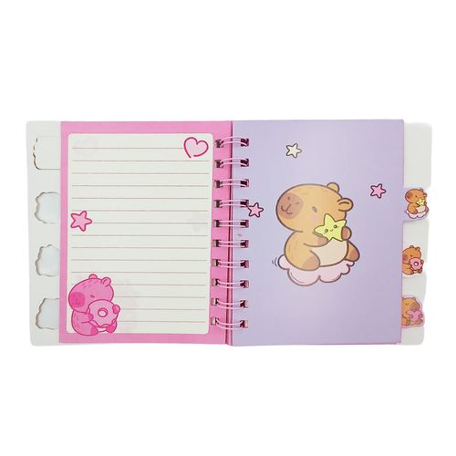 Caderno Capivara 14,7x12,2cm 80 Folhas em Papel Dcarte