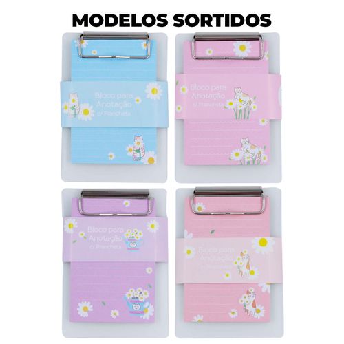 Bloco de Anotação Autoadesivo C/ Prancheta 13,5cm em Papel Interponte