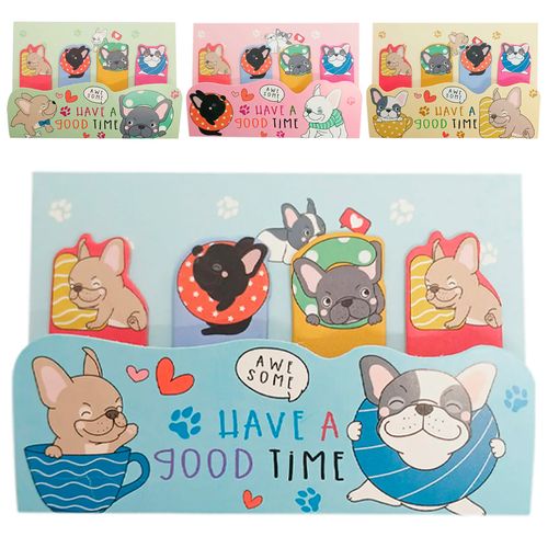 Bloco de Anotação Autoadesivo Cachorro 10,6x7,2cm em Papel Livon
