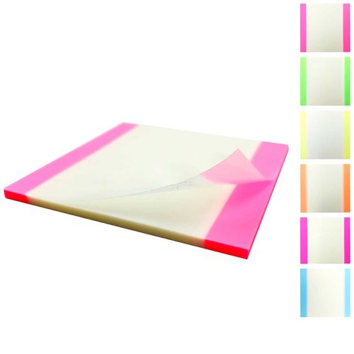 Bloco de Anotação Marcador Autoadesivo 7,6x7,6cm em Plástico Interponte